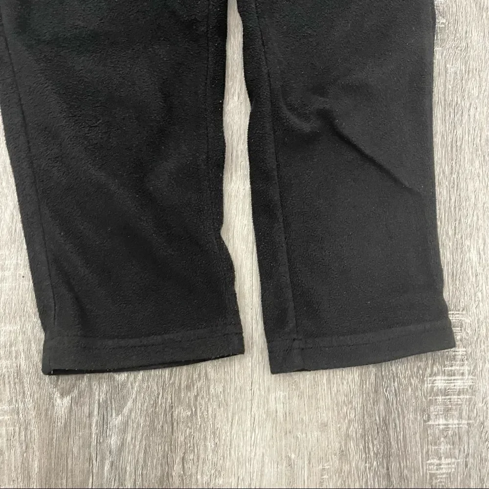 Carter’s Kid’s Black Pull On Drawstring Fleece Straight Leg Sweatpants Size 4